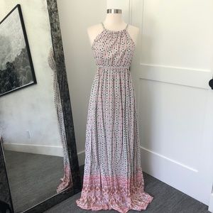 Colorful halter maxi